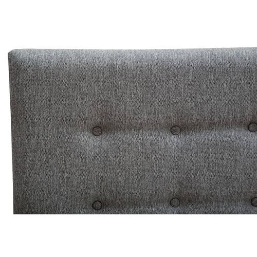 Colchon Matrimonial Spring Air Omega Con Cabecera Bilbao y Box Gris