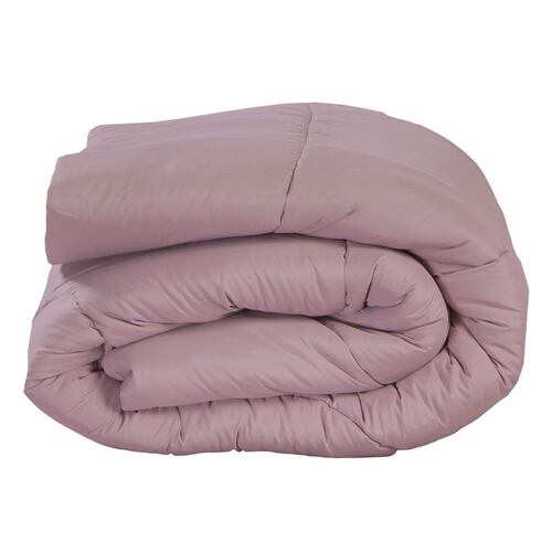 Edredon  Individual  Homy  Dicasa Lila+ Sabanas Softy Platino