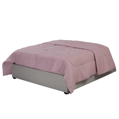 Edredon Matrimonial Dicasa Homy  Lila con Sabanas Softy  y Almohadas 2Pack