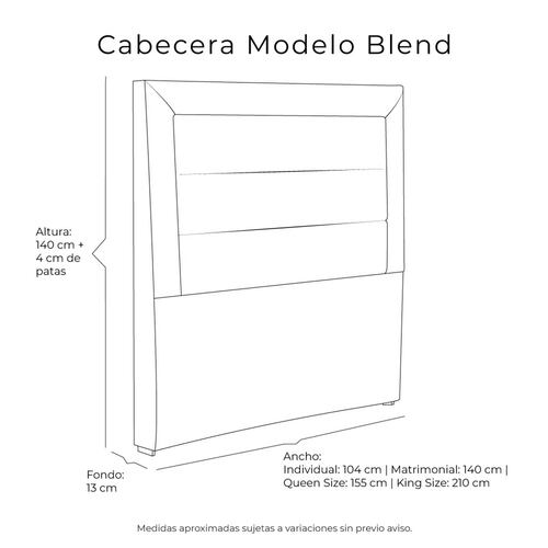 Cabecera Individual Dicasa Blend Palo de Rosa