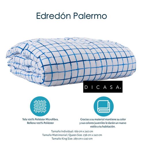 Colchón Queen Size Spring Air Marte con Base Cama Dicasa Orleans Gris y Edredon Palermo