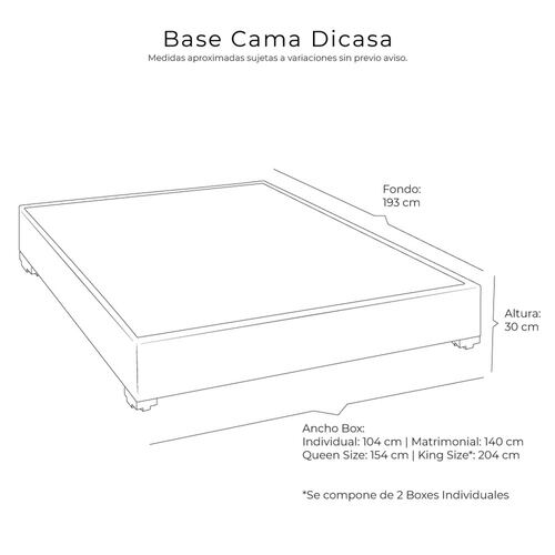 Base Cama Individual Dicasa Ranger Plata