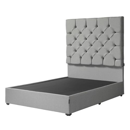 Cabecera King Size Dicasa Capri con Base Cama Kuant Gris