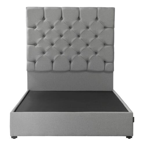Cabecera King Size Dicasa Capri con Base Cama Kuant Gris