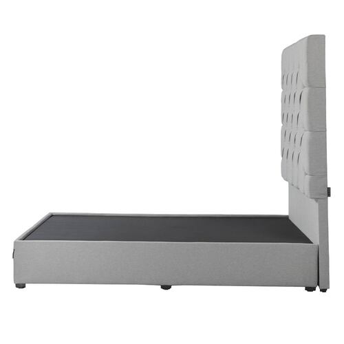 Cabecera King Size Dicasa Capri con Base Cama Kuant Gris