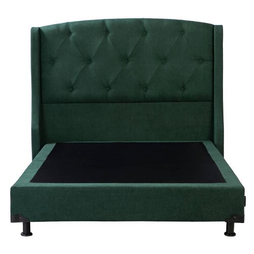 Cabecera Queen Size Dicasa Zefyr con Box Imperio Verde