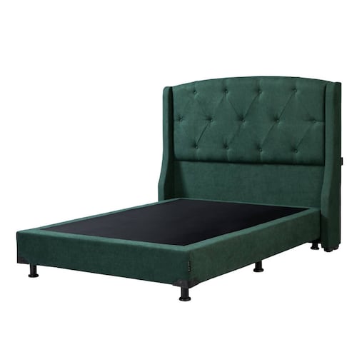 Cabecera Queen Size Dicasa Zefyr con Box Imperio Verde