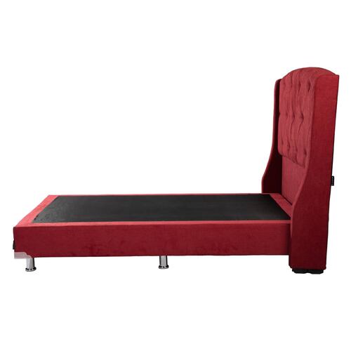 Cabecera Queen Size Dicasa Zefyr con Box Alessa Rojo