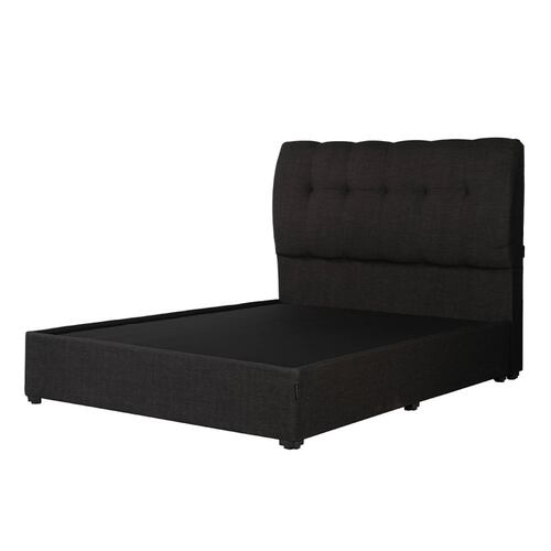 Cabecera Matrimonial Dicasa Nube con Base Cama Belucci Negro