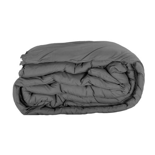 Edredon Queen Size Dicasa Homy Gris con 2 Almohadas Royal