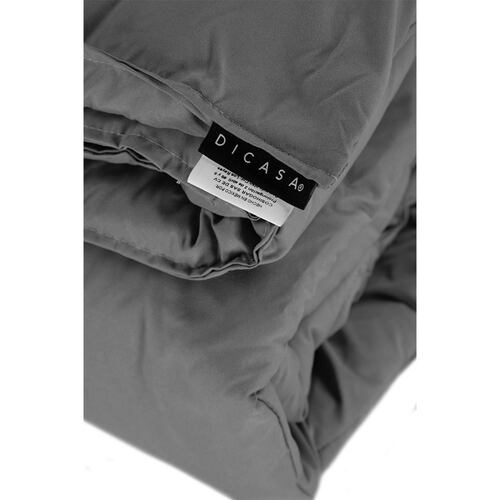 Edredon Queen Size Dicasa Homy Gris con 2 Almohadas Royal