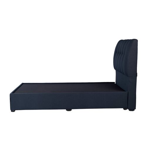 Colchón Queen Size Dicasa Trini con Cabecera Nube y Base Cama Orleans Azul