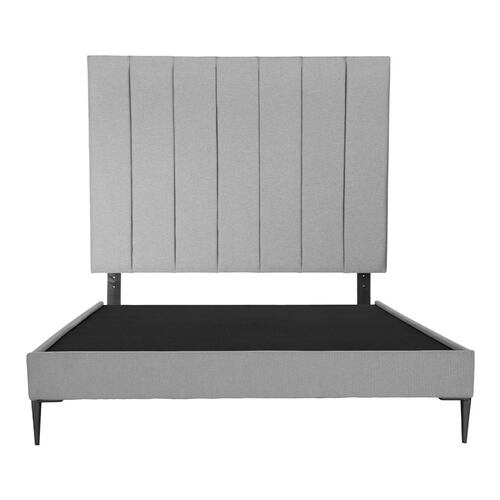 Cabecera Individual Dicasa Argos Gris Claro con Base Cama Slim.