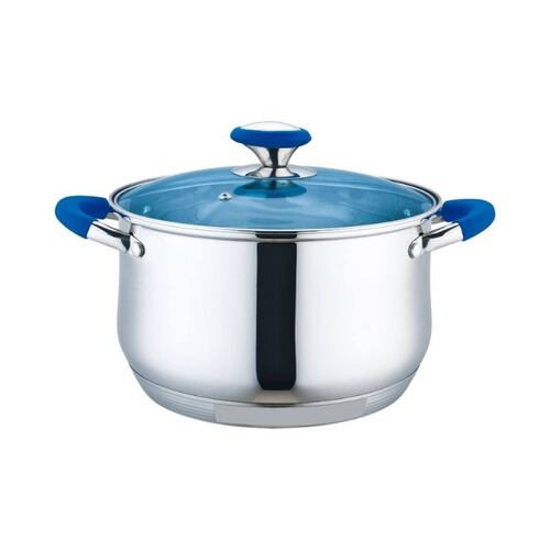 Bateria De Cocina Omania Azul Fraciel Acero Inoxidable induccion