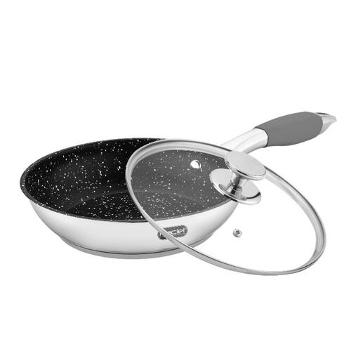 Sartén 26 cm Acero Inoxidable con Tapa Inducción Fraciel