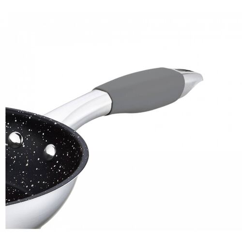 Juego de Sartenes 24y30cm Inducción Acero Inoxidable Fraciel