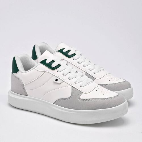 Mora Urban Tenis urbano para hombre blanco gris verde Codigo 126367F