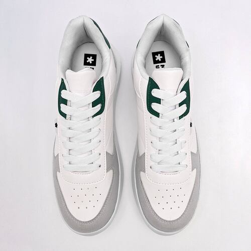 Mora Urban Tenis urbano para hombre blanco gris verde Codigo 126367F