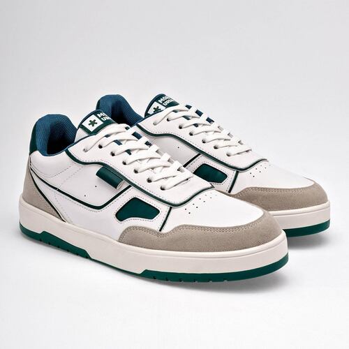 Mora Urban Tenis urbano para hombre blanco latte verde Codigo 125482F