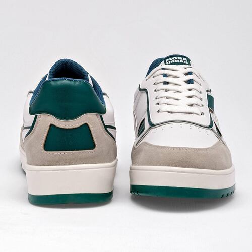 Mora Urban Tenis urbano para hombre blanco latte verde Codigo 125482F