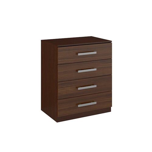 Cómoda Cajonera Bertolini 565 4 Cajones   Chocolate