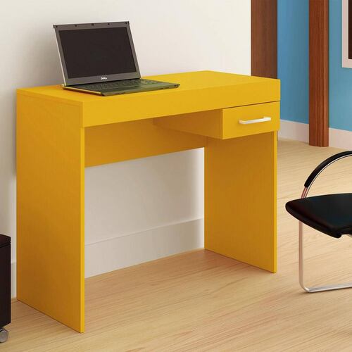 Escritorio Mesa De Computo Bertolini Cooler Amarillo
