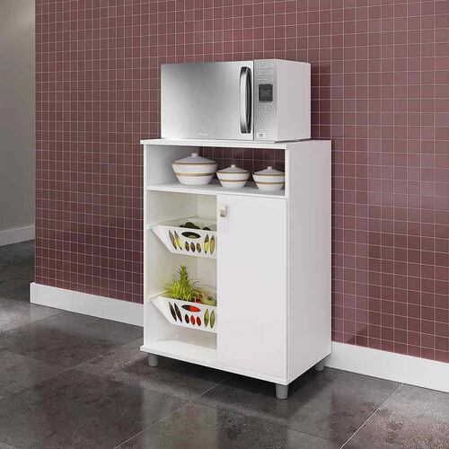 Armario Frutero Mueble Microondas Bertolini FR 2003 Blanco