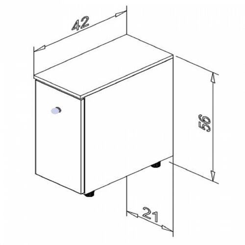 Gabinete Mueble Multiuso de Baño Bertolini BCM116 Bco