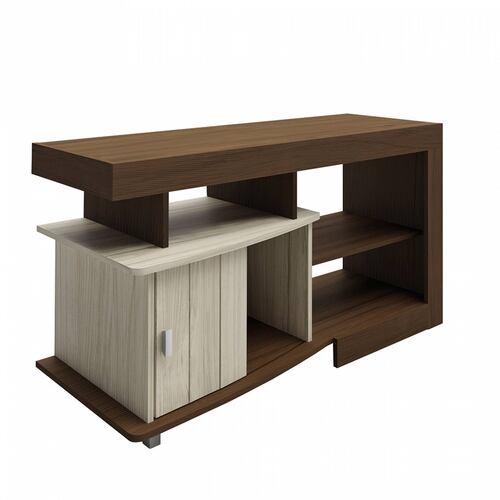Mesa De TV Bertolini Royal Imbuía Capuccino Pantalla 47 Pulgadas