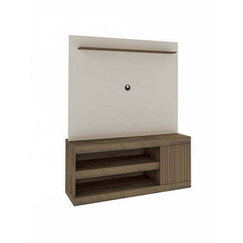 CE BERTOLINI CAPRI OFF WHITE PINO RIPADO PARA TV HASTA 60 Pulg 