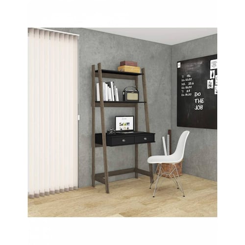 ESCRITORIO BERTOLINI RT 3120 RUSTICO NEGRO