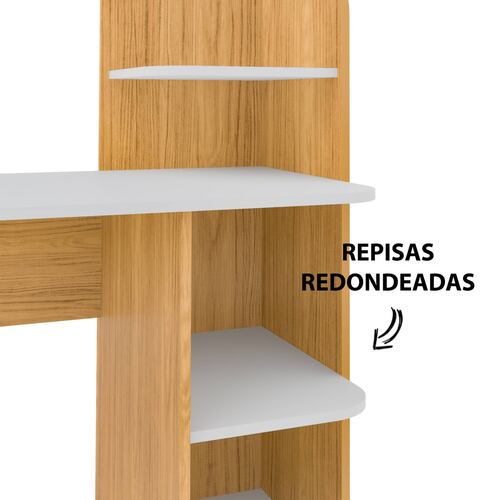 ESCRITORIO BERTOLINI LINK Roble Blanco