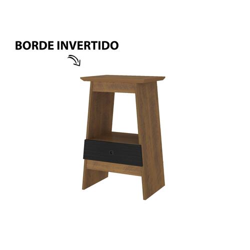M LATERAL BERTOLINI EDEN 2 Nichos 1 Cajón   Pino Negro