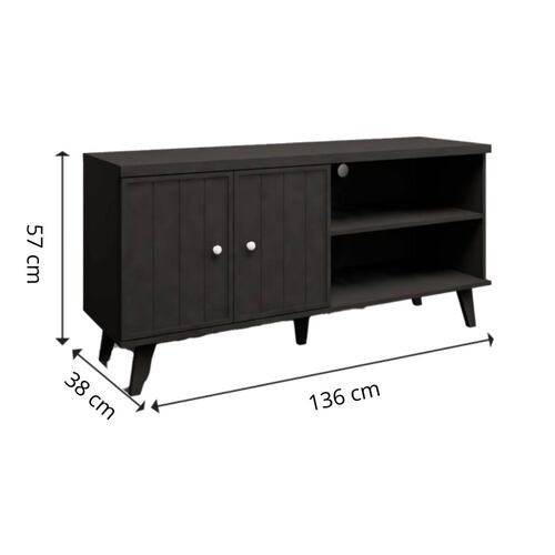 Mesa de TV Bertolini R 631 Negro.