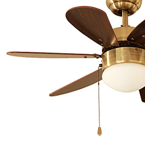 Ventilador Techo 30 3 V 60W 6 Aspas Nogal Lat  A Veker 7663
