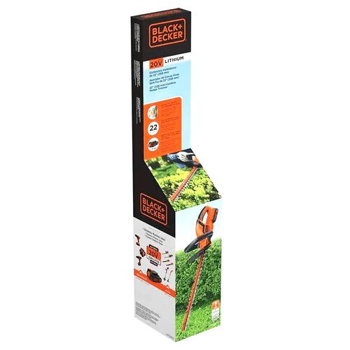 Cortasetos 22 20V 2400 Cpm Mango D Bateria Carga B D Lht2220