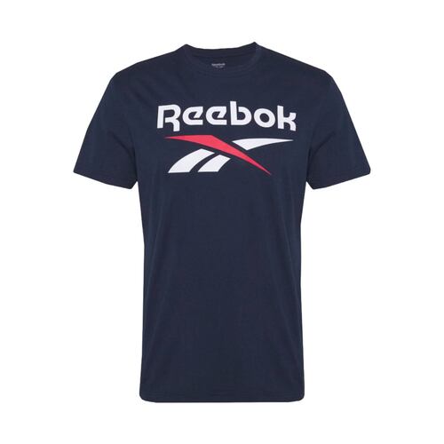 PLAYERA REEBOK HOMBRE AZUL REEBOK IDENTITY STACKED LOGO T-SHIRT IM1620.