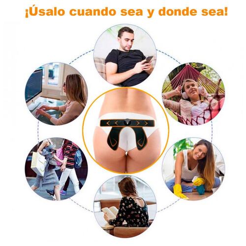 Electro Estimulador Tonificador Gluteos Cintura Piernas Ems .