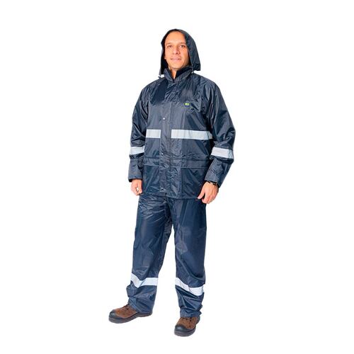 Impermeable para lluvia Senderismo Montaña Uso Rudo + Reflejantes Beckon.