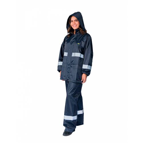 Impermeable para lluvia Senderismo Montaña Uso Rudo + Reflejantes Beckon.