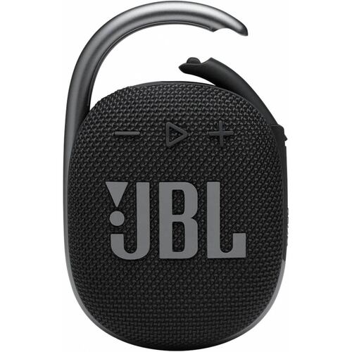 Bocina JBL Clip 4 portátil con bluetooth Resistente al agua   Negra.