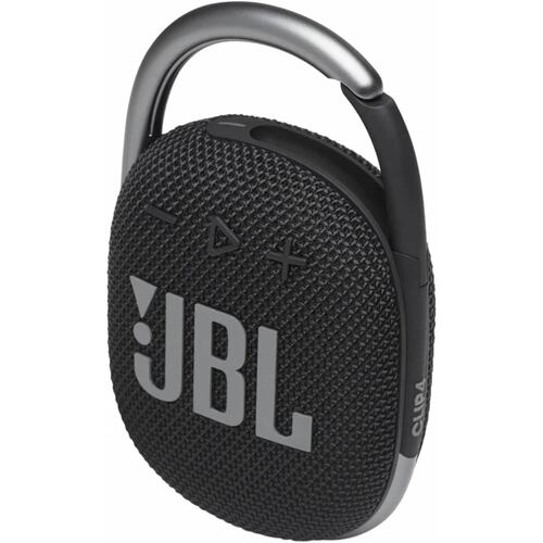 Bocina JBL Clip 4 portátil con bluetooth Resistente al agua   Negra.