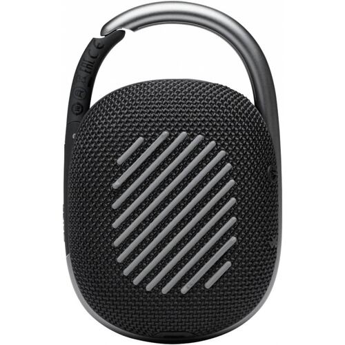 Bocina JBL Clip 4 portátil con bluetooth Resistente al agua   Negra.