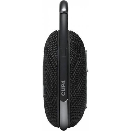Bocina JBL Clip 4 portátil con bluetooth Resistente al agua   Negra.