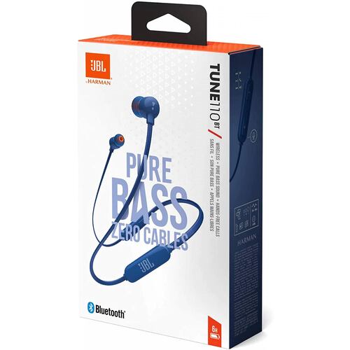 JBL Audífonos Inalámbricos In Ear Tune 110BT con Mic Control Bluetooth.