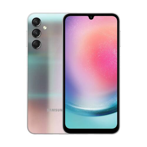 Celular Samsung Galaxy A24 128GB   4GB RAM   Color Plata.