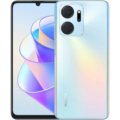 Celular Honor X7a 128GB   6GB RAM   Camara cuádruple de 50MPX   Color Plata.