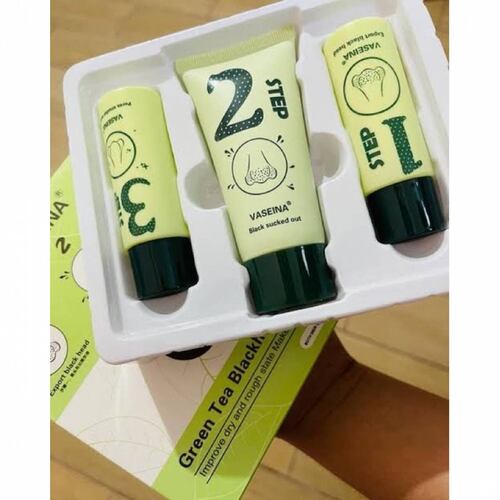Mascarilla en Kit Puntos Negros 3 Pasos Te verde.