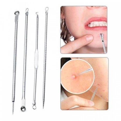 Kit Removedor De Espinillas Anti Acne Puntos Negros 4 Piezas.