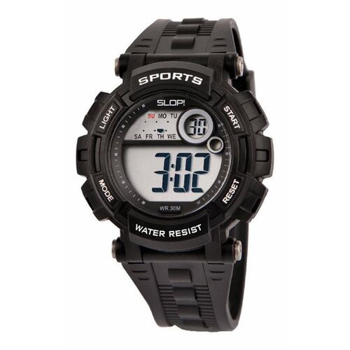 Reloj Slop Para Niño Color Negro Sw81021 